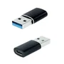 NANO CABLE Adaptador USB-A Macho a USB-C Hembra Negro 3.1
